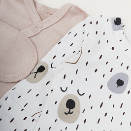 Коплект распашонок 2 шт интерлок  1204202601