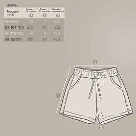Шорты футер 2х нитка петля 1878320102