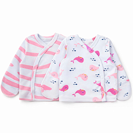 Комплект распашонок  2 шт интерлок 1204202503