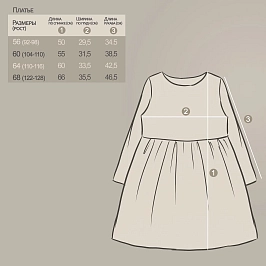 Платье кулирка 1715100111